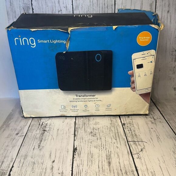 Ring Smart Lighting Low Voltage Lighting Transformer 12-15V, 200W black Bridge r - Picture 2 of 9